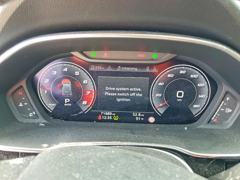 2021 Audi Q3 VIN WA1EECF34M1157194 COPART salvage auction — FRONT END, Tx - Salvage Vehicle Title, sold $9,700 on 2026-08-19 (photo 9)
