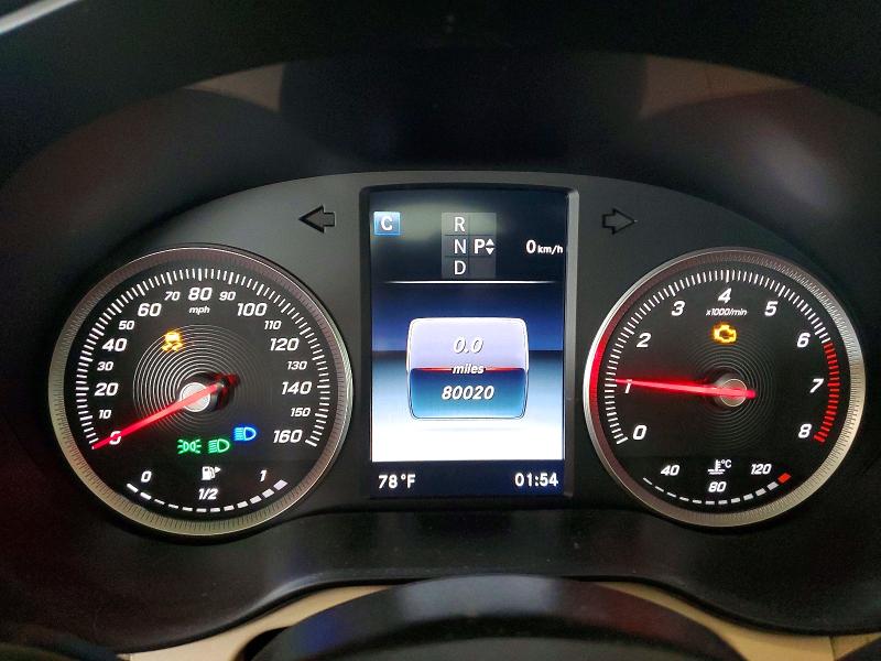 2016 Mercedes-benz Glc VIN WDC0G4JB4GF071285 COPART salvage auction — FRONT END, Tx - Salvage Vehicle Title, sold $5,300 on 2026-07-17 (photo 9)