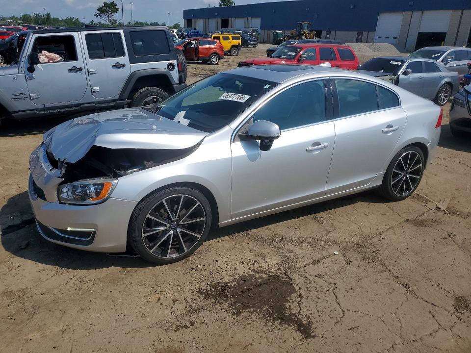 2016 Volvo S60 VIN YV126MFK4G2411806 COPART salvage auction — FRONT END, Mi - Certificate Of Title, sold $1,850 on 2026-08-11 (photo 1)