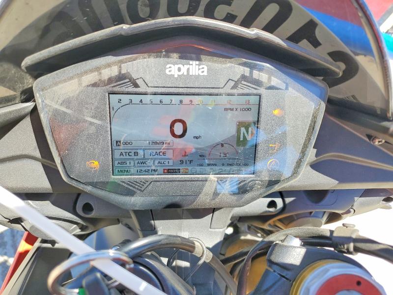 2019 Aprilia Tuono v4 VIN ZD4KGU008KS001002 COPART salvage auction — FRONT END, CA - SALVAGE CERTIFICATE, sold $2,250 on 2026-08-13 (photo 7)