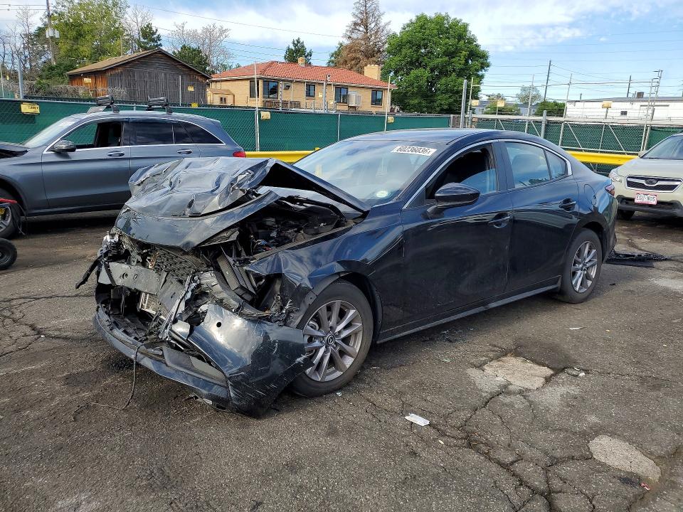 2021 Mazda 3 VIN JM1BPAAL4M1344854 COPART salvage auction — FRONT END, CO - PUBLIC - SALVAGE TITLE (P), sold $575 on 2026-07-28 (photo 1)