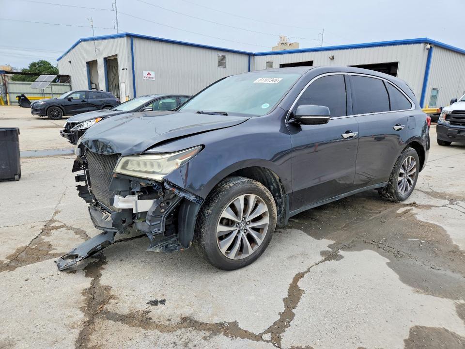 2015 Acura Mdx VIN 5FRYD4H40FB013488 COPART salvage auction — FRONT END, La - Permit To Sell, sold $2,500 on 2026-07-29 (photo 1)