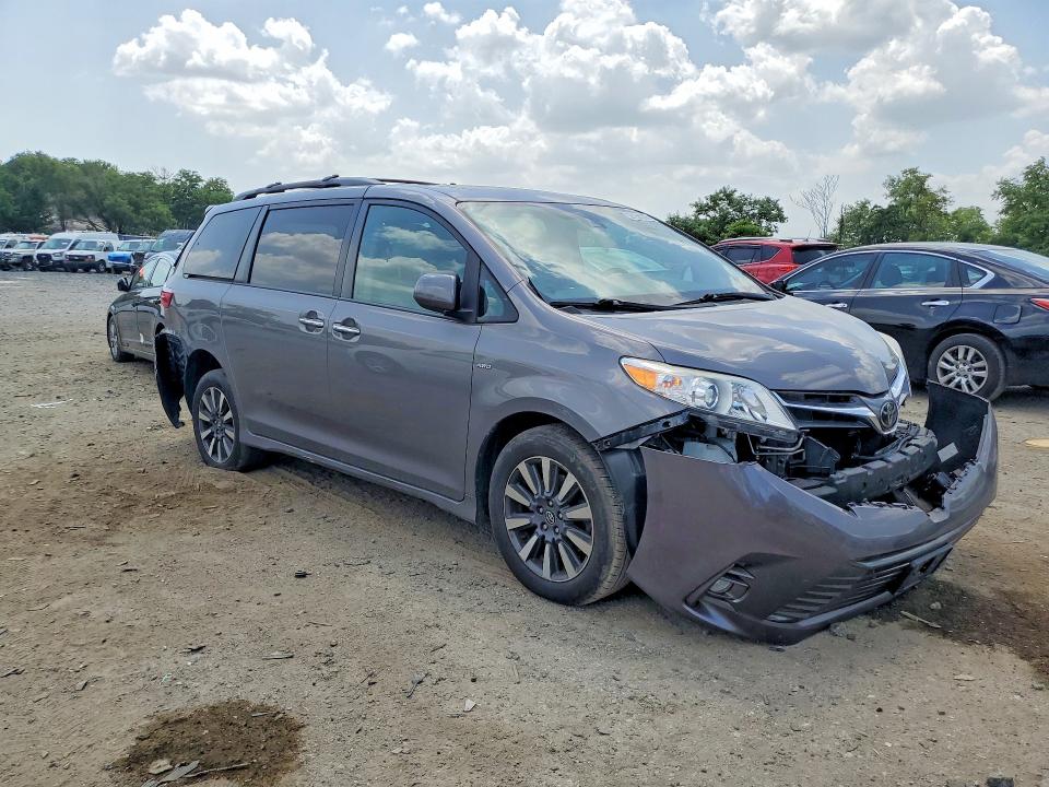 2018 Toyota Sienna VIN 5TDDZ3DC5JS199686 COPART salvage auction — REAR END, Md - Cert Of Salvage > 75% Damage, sold $3,400 on 2026-07-14 (photo 4)