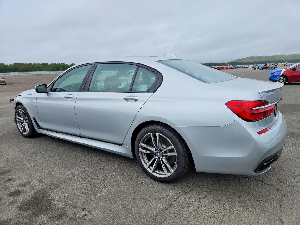 2018 BMW 7er VIN WBA7E4C59JGV28091 COPART salvage auction — FRONT END, Ny - Mv-907A Salvage Certificate, sold $80 on 2026-07-27 (photo 2)
