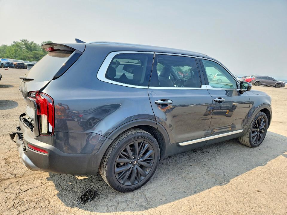 2020 Kia Telluride VIN 5XYP5DHC1LG049471 COPART salvage auction — REAR END, Pa - Certificate Of Salvage, sold $225 on 2026-07-24 (photo 3)