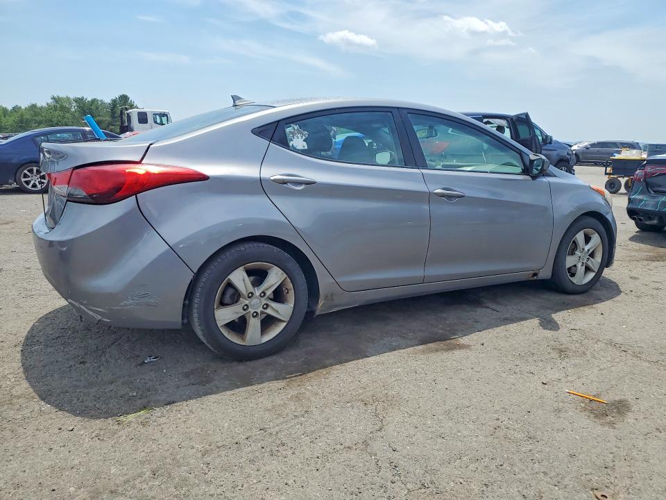 2011 Hyundai Elantra VIN KMHDH4AEXBU080426 COPART salvage auction — REAR END, PA - CERT OF SALV-R=RECONSTRUCTED, sold $250 on 2026-07-21 (photo 3)