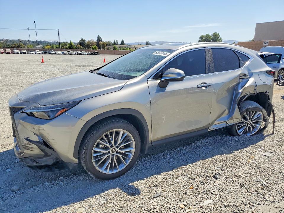2025 Lexus Nx VIN 2T2GKCEZ3SC050977 COPART salvage auction — SIDE, Ca - Salvage Certificate, sold $21,700 on 2026-09-02 (photo 1)