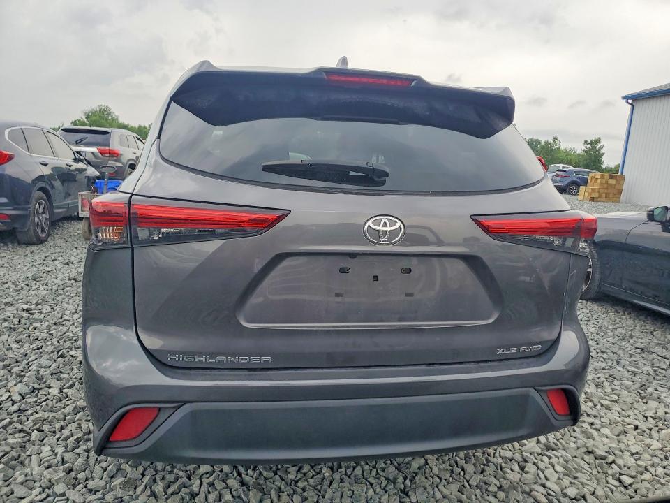 2021 Toyota Highlander VIN 5TDHZRBH9MS554267 COPART salvage auction — HAIL, Oh - Cert Of Title-Salvage, sold $225 on 2026-07-30 (photo 6)