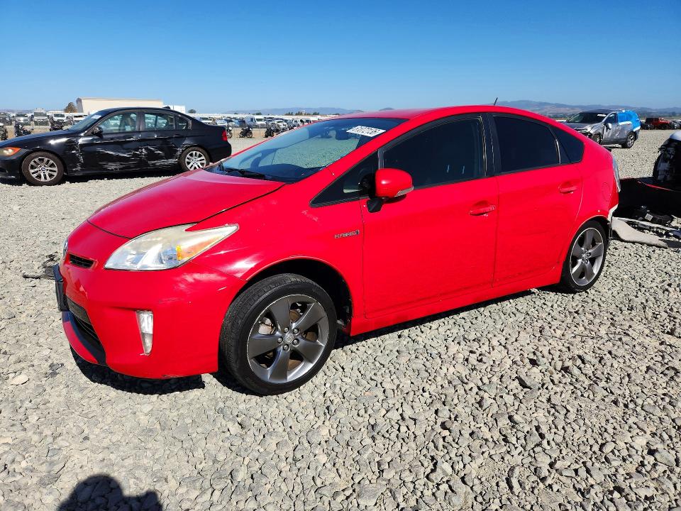 2015 Toyota Prius VIN JTDKN3DU6F0415132 COPART salvage auction — REAR END, Ca - Salvage Certificate, sold $1,150 on 2026-07-30 (photo 1)