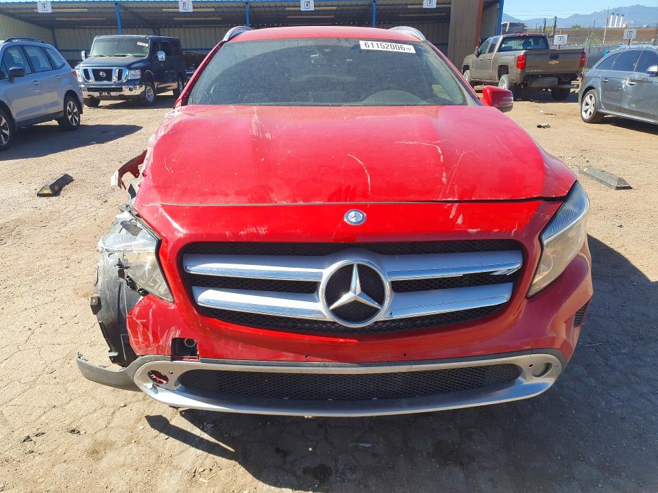 2016 Mercedes-benz Gla-klasse VIN WDCTG4GB0GJ209048 COPART salvage auction — FRONT END, Co - Dis/Dlr/Exp Only Clean Title, sold $1,500 on 2026-07-27 (photo 5)