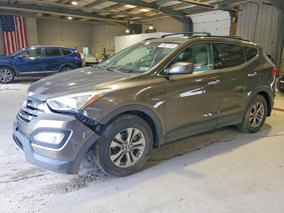 2014 Hyundai Santa fe VIN 5XYZUDLB4EG165843 COPART salvage auction — FRONT END, Salvage Title, sold $1,600 on 2026-07-15 (photo 1)