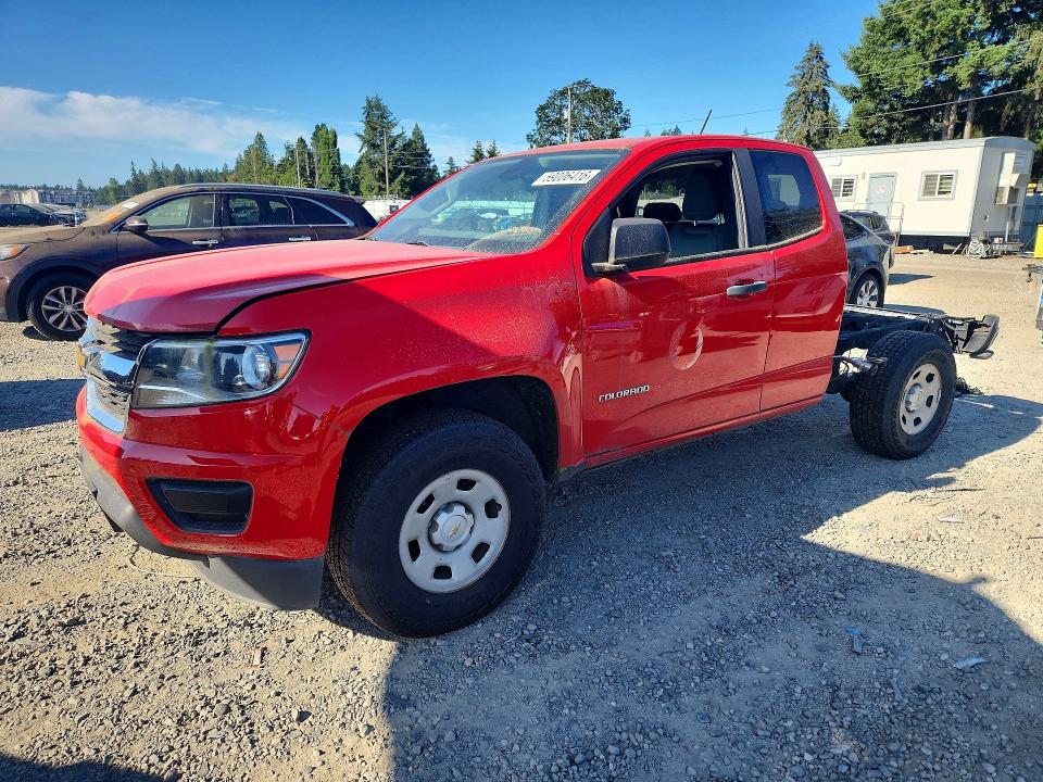 2020 Chevrolet Colorado VIN 1GCHSBEA9L1162251 COPART salvage auction — REAR END, Wa - Vehicle Cert Of Ownership-Titl, sold $7,200 on 2026-07-24 (photo 1)