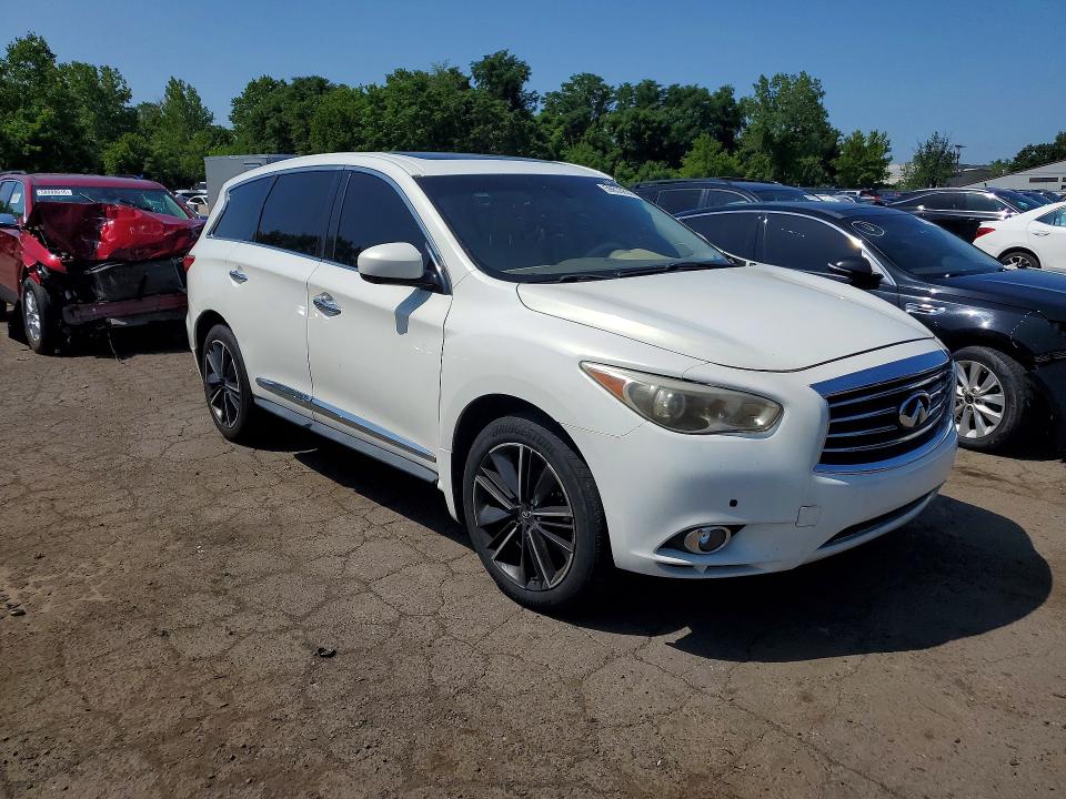 2013 Infiniti Jx VIN 5N1AL0MM0DC314076 COPART salvage auction — REAR END, CT - CERTIFICATE OF TITLE (P), sold $475 on 2026-07-22 (photo 4)