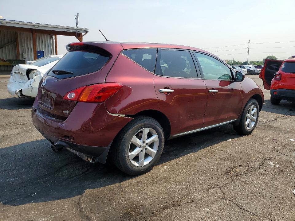 2010 Nissan Murano VIN JN8AZ1MW4AW134267 COPART salvage auction — REAR END, Co - Public - Salvage Title, sold $275 on 2026-07-28 (photo 3)
