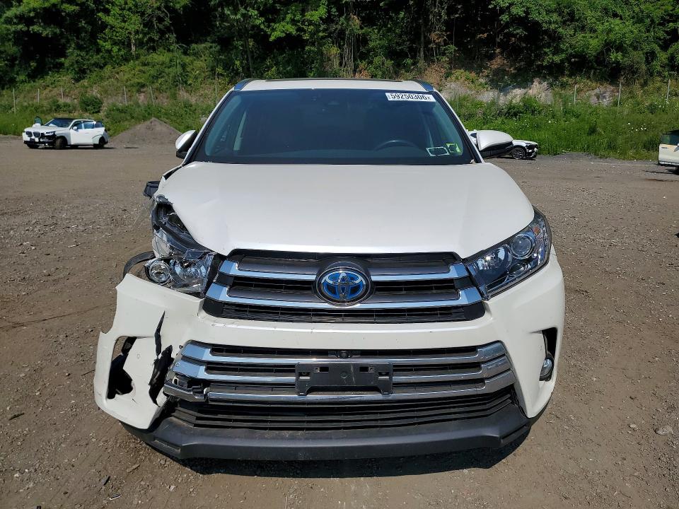 2017 Toyota Highlander VIN 5TDDGRFH9HS023560 COPART salvage auction — FRONT END, Ny - Mv-907A Salvage Certificate, sold $9,600 on 2026-07-07 (photo 5)