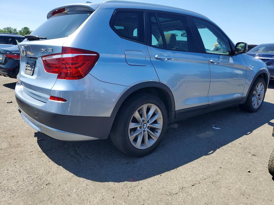 2013 BMW X3 VIN 5UXWX9C5XD0D07152 COPART salvage auction — MECHANICAL, Pa - Certificate Of Salvage, sold $1,400 on 2026-07-31 (photo 3)