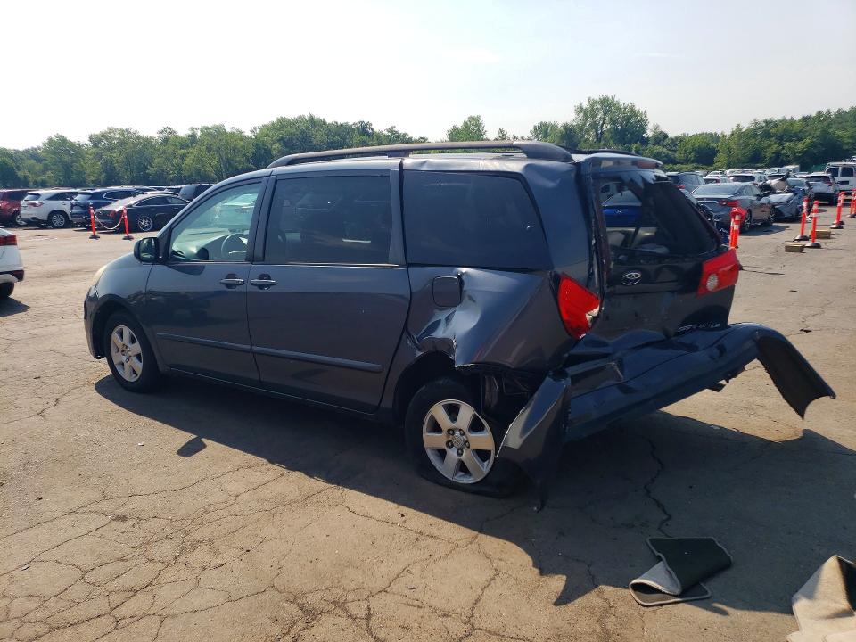 2009 Toyota Sienna VIN 5TDZK23C39S235358 COPART salvage auction — REAR END, CT - CERT OF TITLE-SALVAGE, sold $600 on 2026-07-14 (photo 2)