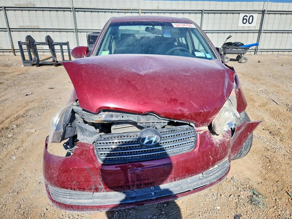 2006 Hyundai Accent VIN KMHCN46CX6U033804 COPART salvage auction — FRONT END, Nv - Non-Repairable Vehicle Cert, sold $450 on 2026-07-07 (photo 5)