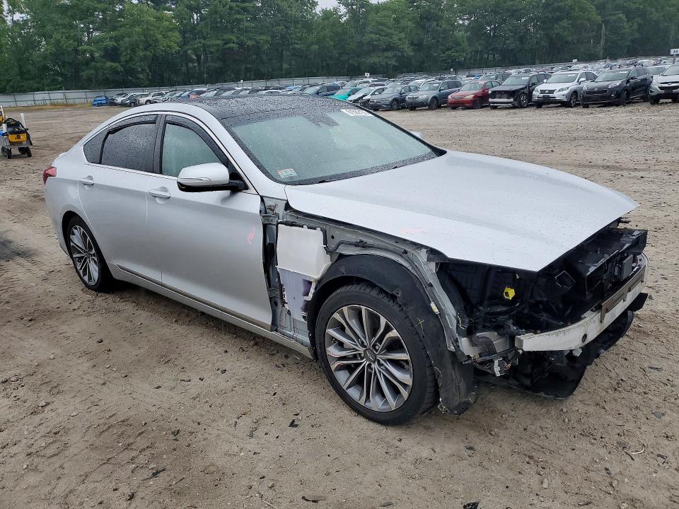 2015 Hyundai Genesis VIN KMHGN4JE5FU071306 COPART salvage auction — FRONT END, MA - CERT OF TITLE-RECONSTRCTD COLL, sold $2,600 on 2026-07-27 (photo 4)