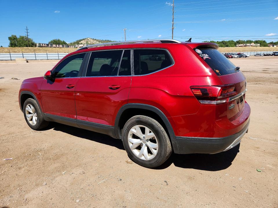 2018 Volkswagen Atlas VIN 1V2LR2CA9JC589194 COPART salvage auction — HAIL, CO - CERTIFICATE OF TITLE, sold $6,300 on 2026-08-03 (photo 2)