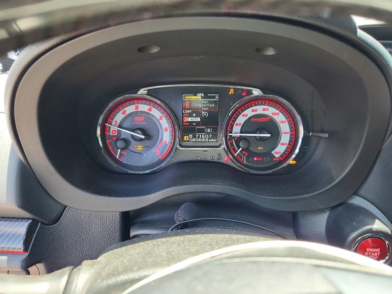 2017 Subaru Wrx VIN JF1VA2V62H9811551 COPART salvage auction — FRONT END, Ca - Salvage Certificate, sold $7,500 on 2026-08-25 (photo 9)
