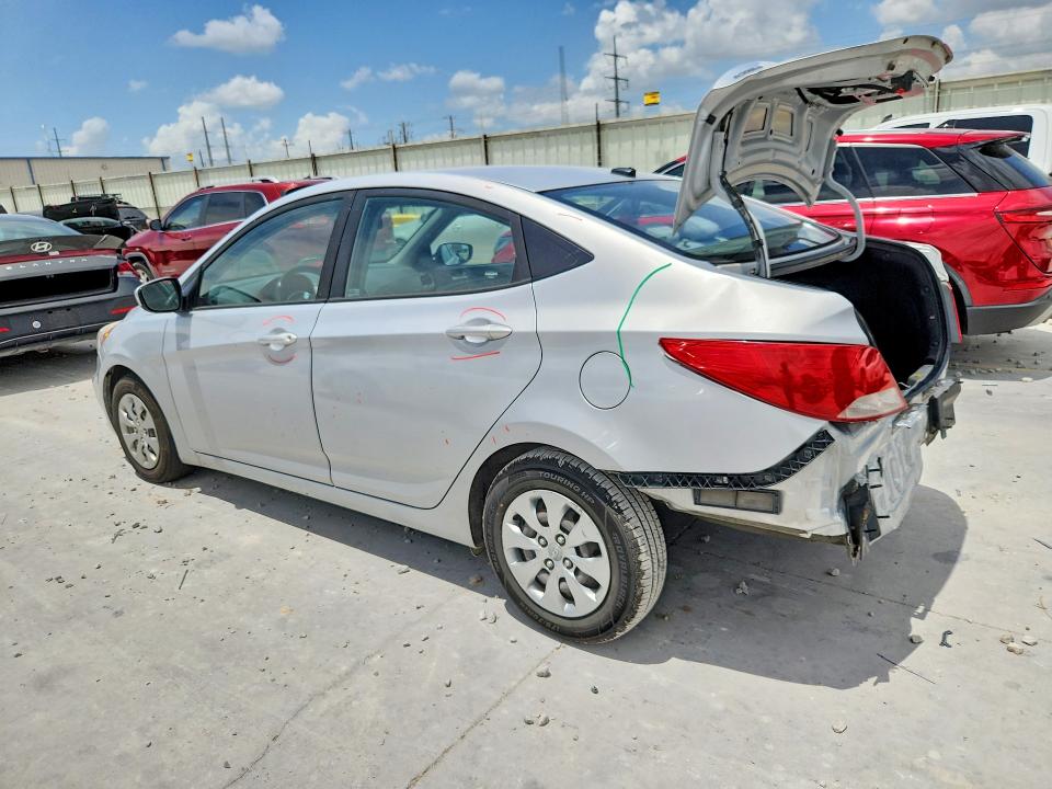 2017 Hyundai Accent VIN KMHCT4AE4HU244661 COPART salvage auction — REAR END, Tx - Salvage Vehicle Title, sold $175 on 2026-07-28 (photo 2)
