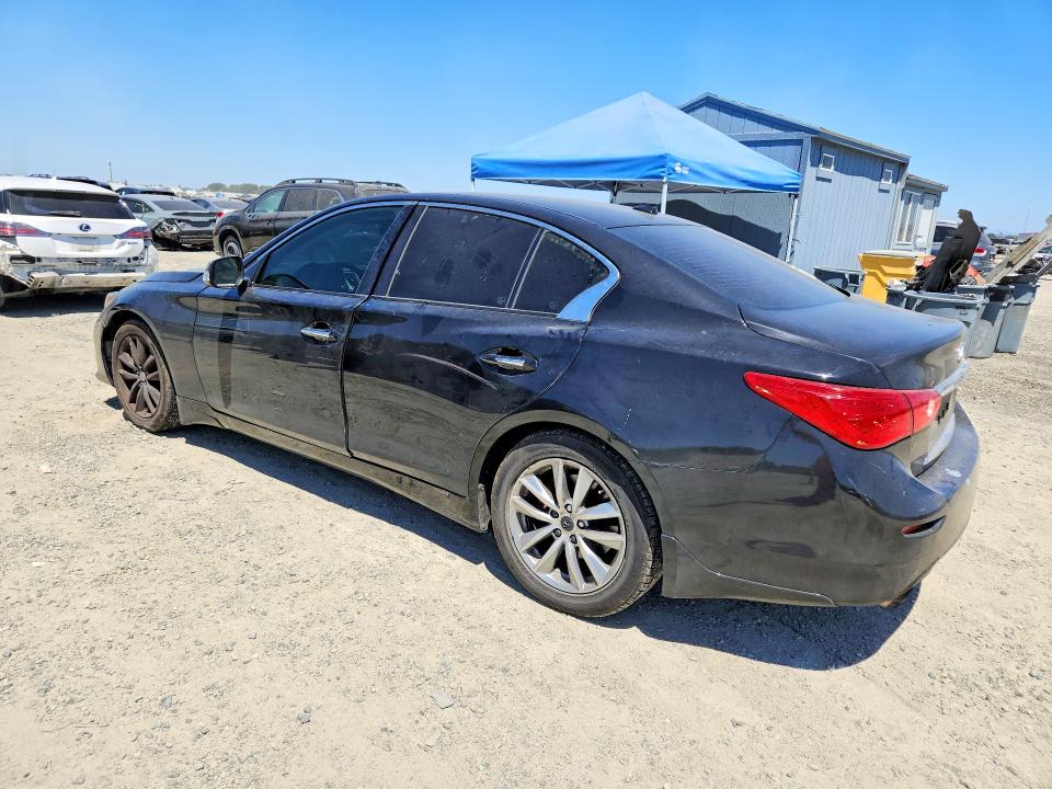 2016 Infiniti Q50 VIN JN1EV7AP3GM305994 COPART salvage auction — FRONT END, CA - SALVAGE CERTIFICATE, sold $625 on 2026-07-23 (photo 2)