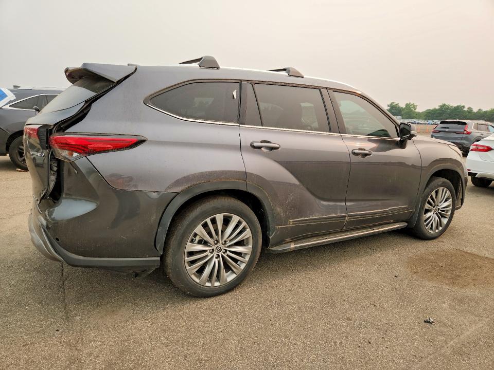 2023 Toyota Highlander VIN 5TDEBRCH8PS114471 COPART salvage auction — FRONT END, Ny - Cert Of Title-Rebuilt Salvage, sold $13,100 on 2026-07-29 (photo 3)