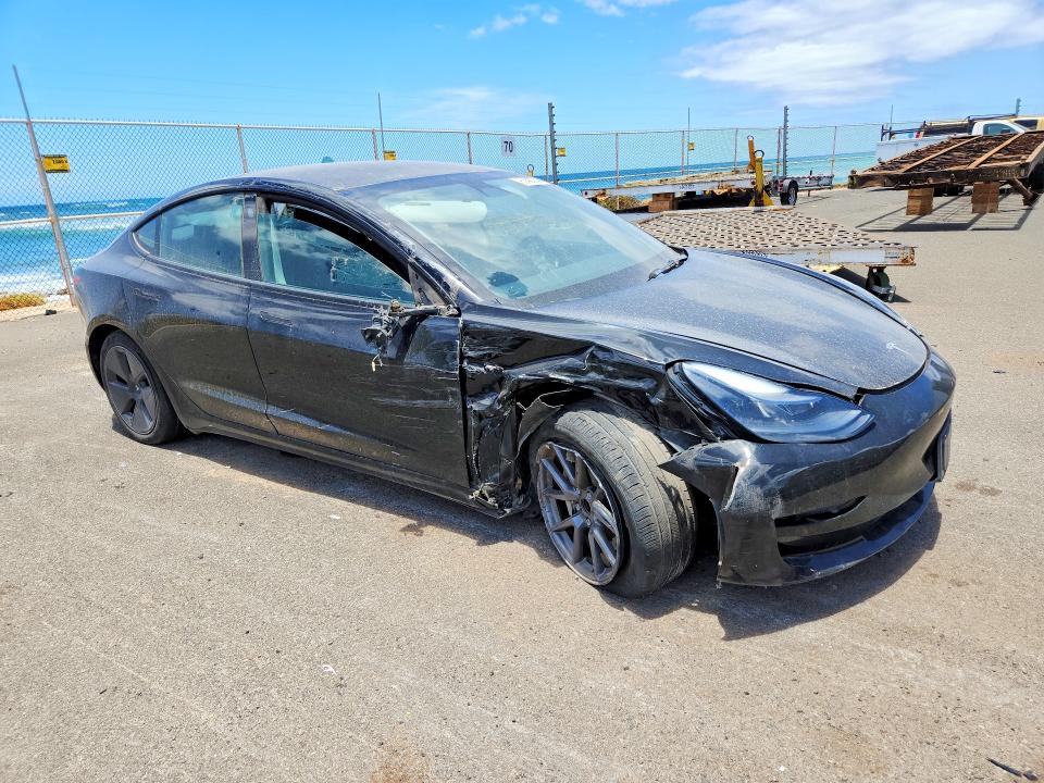 2023 Tesla Model 3 VIN 5YJ3E1EA3PF431692 COPART salvage auction — FRONT END, Hi - Certificate Of Salvage, sold $2,650 on 2026-08-24 (photo 4)