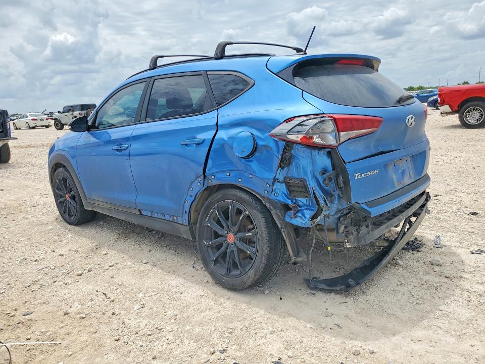 2017 Hyundai Tucson VIN KM8J33A28HU482262 COPART salvage auction — REAR END, TX - SALVAGE VEHICLE TITLE (P), sold $2,450 on 2026-07-23 (photo 2)