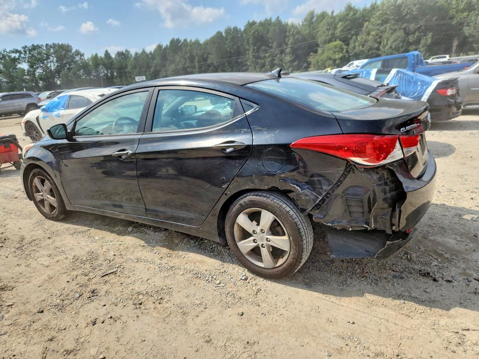2013 Hyundai Elantra VIN KMHDH4AE8DU611917 COPART salvage auction — REAR END, Va - Cert Of Title - Salvage, sold $100 on 2026-07-28 (photo 2)