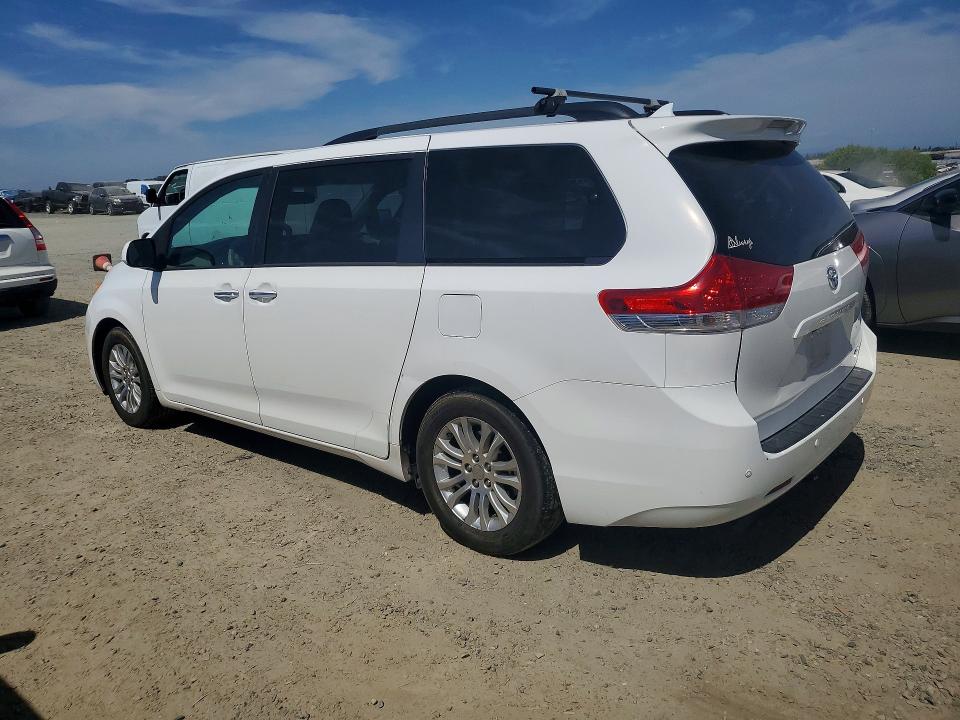 2011 Toyota Sienna VIN 5TDYK3DC6BS012799 COPART salvage auction — SIDE, CA - SALVAGE CERTIFICATE, sold $1,150 on 2026-07-09 (photo 2)