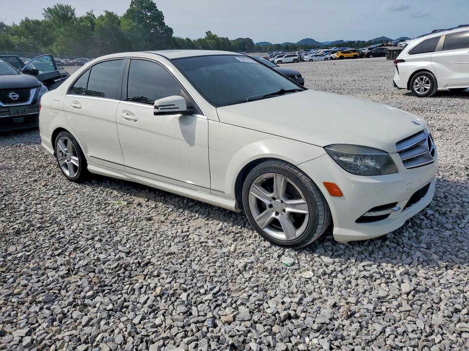 2011 Mercedes-benz C class VIN WDDGF5EBXBA509021 COPART salvage auction — WATER/FLOOD, Tn - Salvage Cert-Water Damage, sold $425 on 2026-08-13 (photo 4)