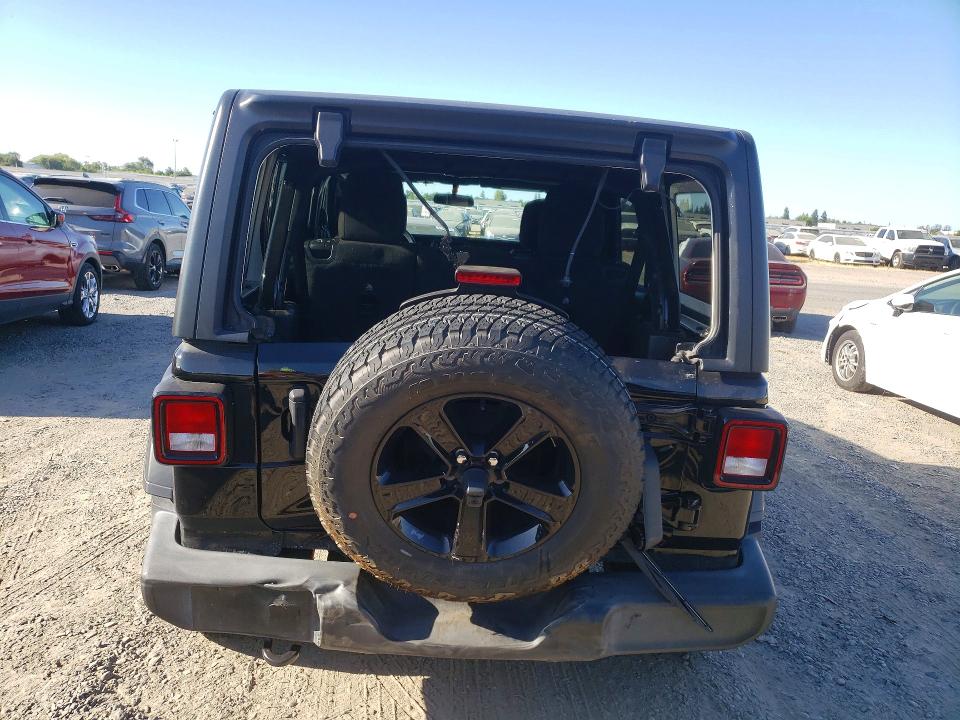 2021 Jeep Wrangler / VIN 1C4HJXDN0MW616038 COPART salvage auction — REAR END, CA - SALVAGE CERTIFICATE, sold $10,700 on 2026-07-28 (photo 6)
