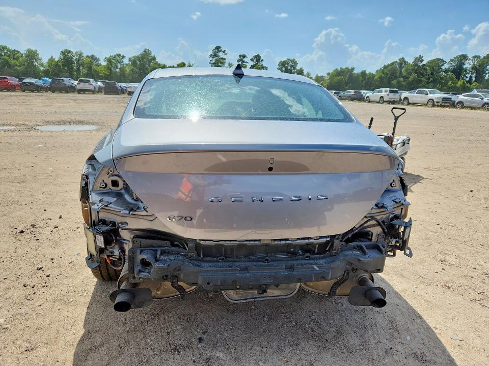 2025 Genesis G70 VIN KMTG34SC2SU158910 COPART salvage auction — FRONT END, Fl - Certificate Of Title (P), sold $8,600 on 2026-07-29 (photo 6)