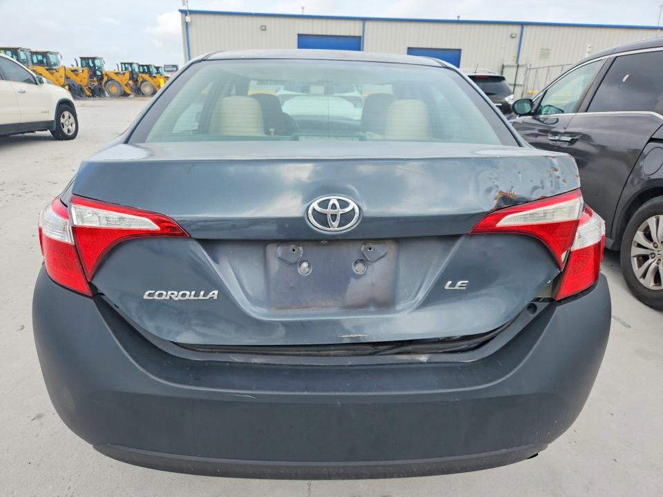 2015 Toyota Corolla VIN 5YFBURHE9FP360593 COPART salvage auction — REAR END, Tx - Certificate Of Title, sold $2,150 on 2026-07-31 (photo 6)