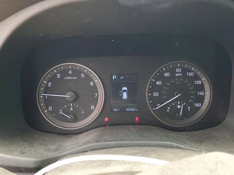 2017 Hyundai Tucson VIN KM8J33A28HU482262 COPART salvage auction — REAR END, TX - SALVAGE VEHICLE TITLE (P), sold $2,450 on 2026-07-23 (photo 9)
