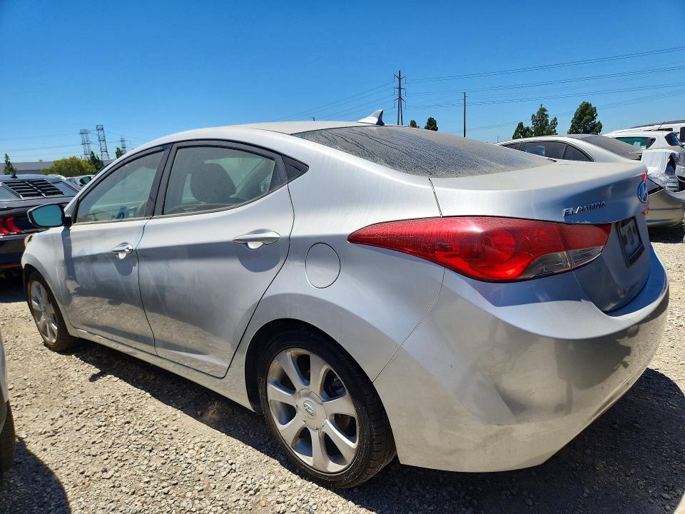2011 Hyundai Elantra VIN KMHDH4AE8BU157844 COPART salvage auction — FRONT END, CA - SALVAGE CERTIFICATE, sold $975 on 2026-07-09 (photo 2)