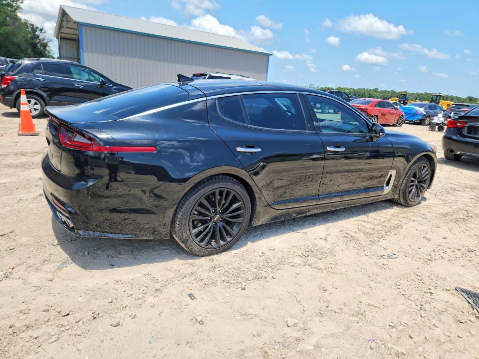 2018 Kia Stinger VIN KNAE25LAXJ6014226 COPART salvage auction — FRONT END, Fl - Cert Of Title Slvg Rebuildable, sold $7,300 on 2026-08-21 (photo 3)