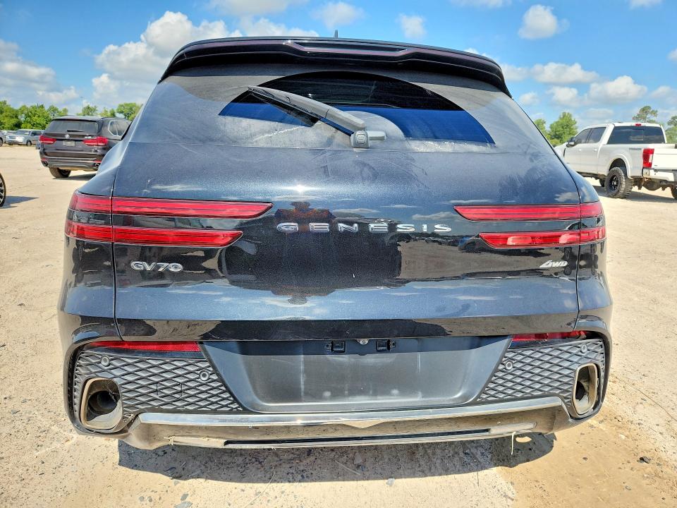 2023 Genesis Gv70 VIN KMUMADTB4PU138675 COPART salvage auction — ROLLOVER, Tx - Salvage Vehicle Title (P), sold $3,950 on 2026-07-10 (photo 6)