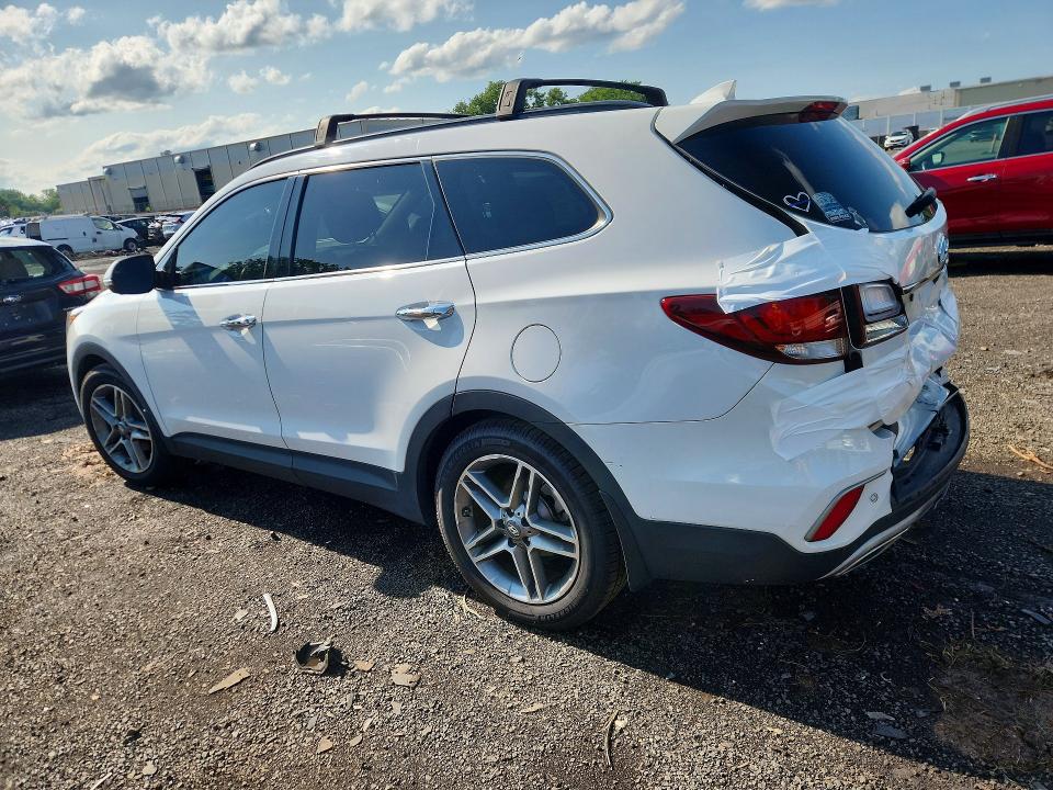 2017 Hyundai Santa fe VIN KM8SRDHF0HU215134 COPART salvage auction — REAR END, Ct - Cert Of Title-Salvage, sold $3,050 on 2026-07-31 (photo 2)