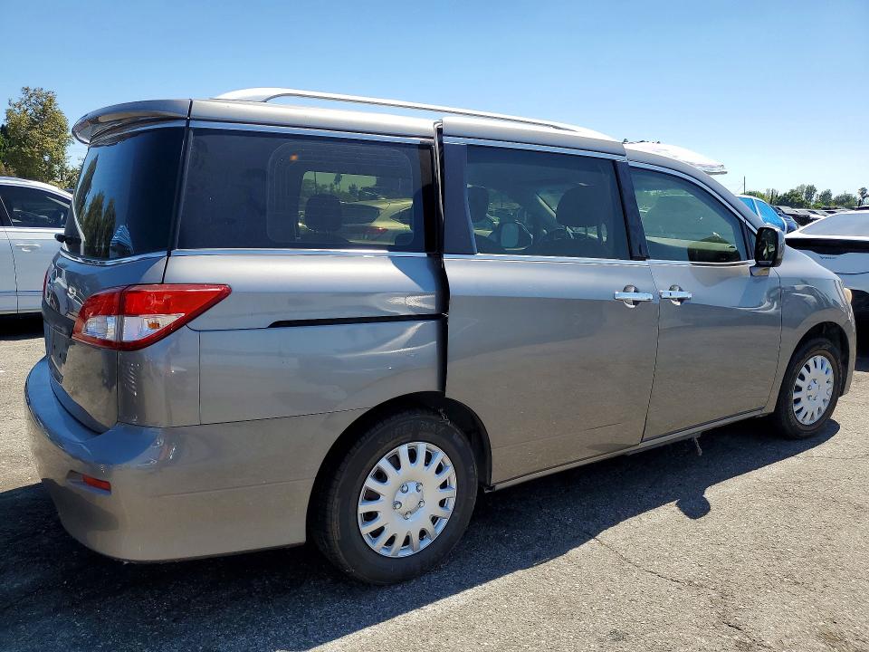 2013 Nissan Quest VIN JN8AE2KP8D9071416 COPART salvage auction — MECHANICAL, Ca - Dis/Dlr/Exp Only Clean Title, sold $400 on 2026-07-28 (photo 3)