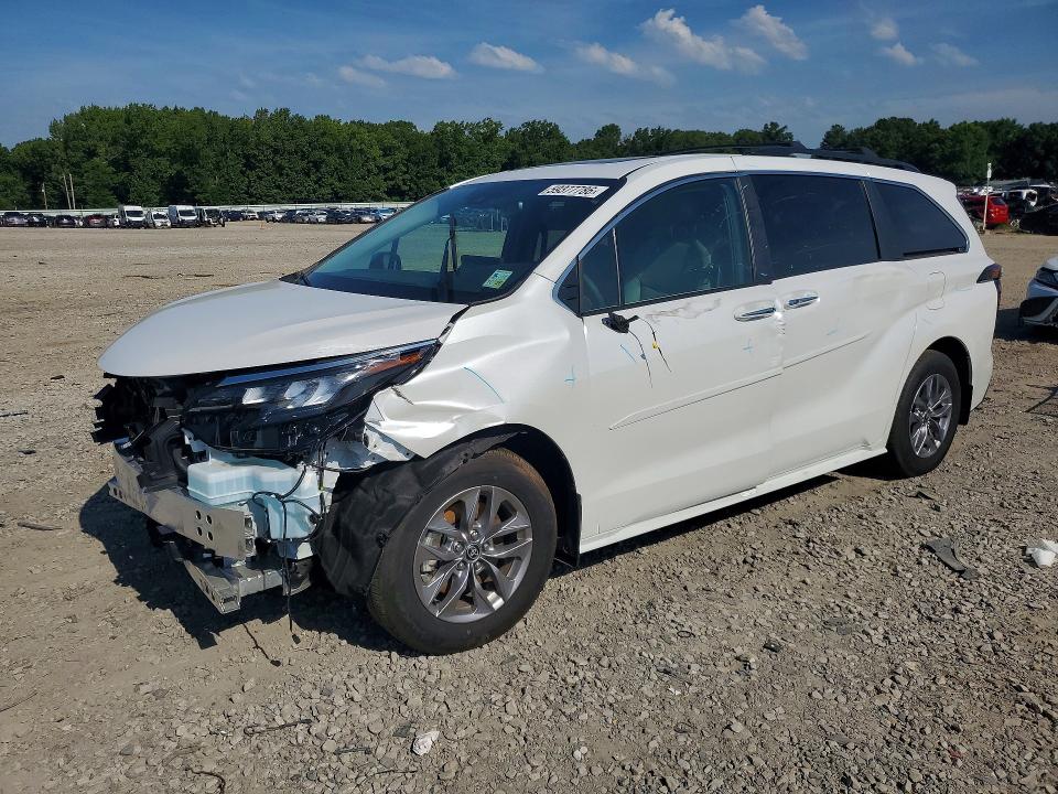 2025 Toyota Sienna VIN 5TDYRKEC4SS286409 COPART salvage auction — FRONT END, Ar - Cert Of Title-Salvage, sold $7,200 on 2026-07-27 (photo 1)