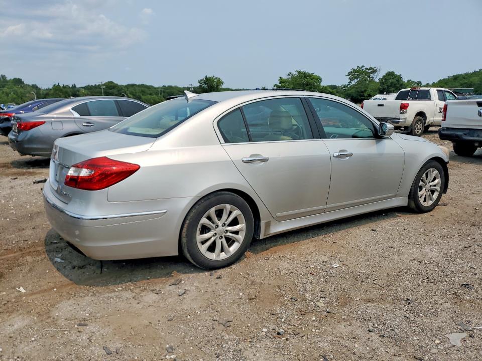 2012 Hyundai Genesis VIN KMHGC4DD0CU177859 COPART salvage auction — FRONT END, MD - CERT OF SALVAGE > 75% DAMAGE (P), sold $125 on 2026-07-21 (photo 3)