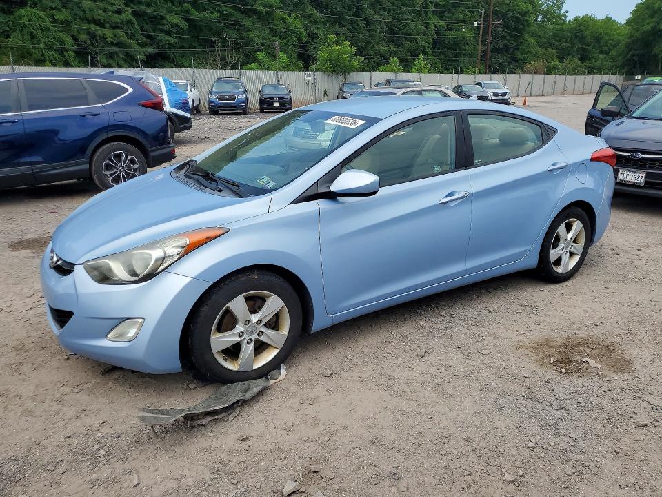 2012 Hyundai Elantra VIN KMHDH4AE4CU321897 COPART salvage auction — MINOR DENT/SCRATCHES, PA - CERT OF TITLE, sold $1,600 on 2026-07-20 (photo 1)