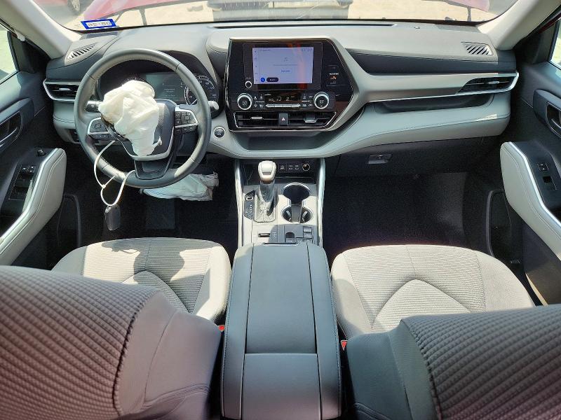 2024 Toyota Highlander VIN 5TDKDRAH9RS054719 COPART salvage auction — FRONT END, Tx - Salvage Vehicle Title, sold $15,800 on 2026-07-28 (photo 8)