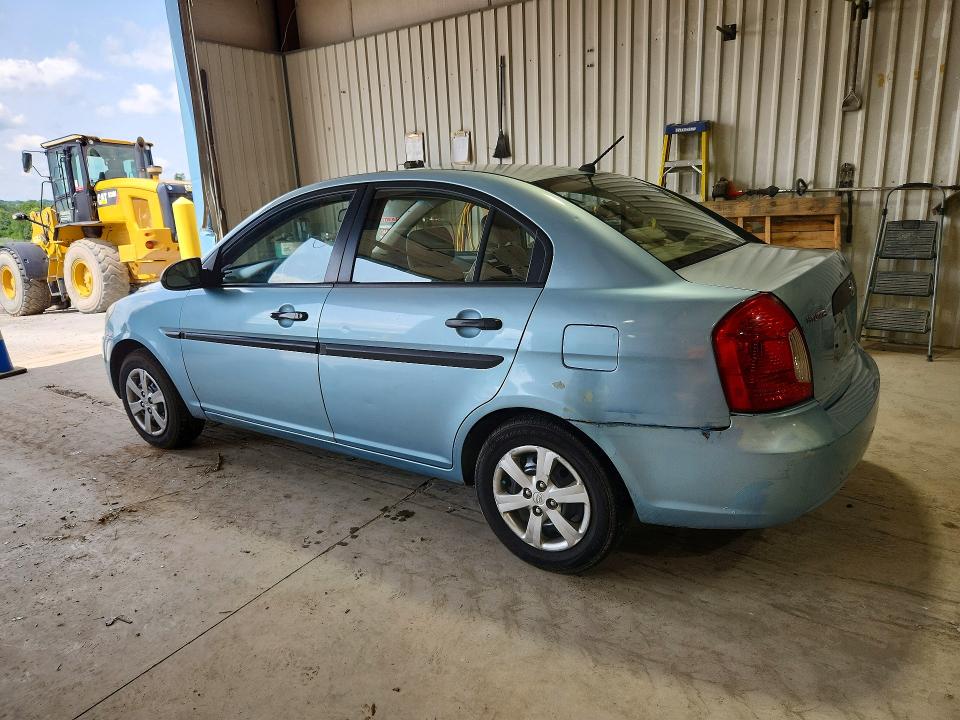 2009 Hyundai Accent VIN KMHCM46C39U298572 COPART salvage auction — REAR END, PA - CERTIFICATE OF SALVAGE, sold $375 on 2026-07-31 (photo 2)
