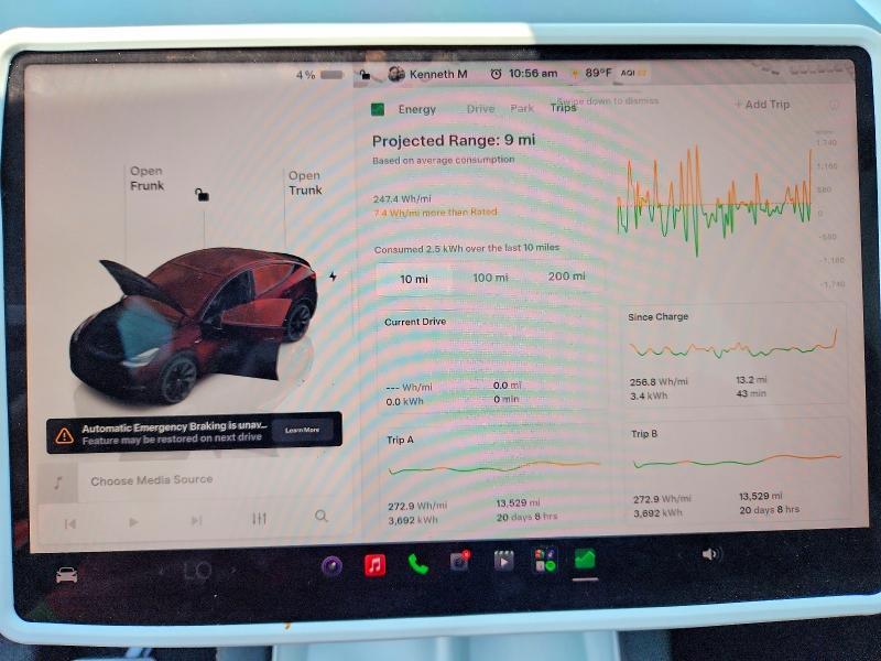 2023 Tesla Model y VIN 7SAYGDEE4PA029393 COPART salvage auction — FRONT END, Pa - Certificate Of Salvage, sold $13,700 on 2026-07-21 (photo 9)
