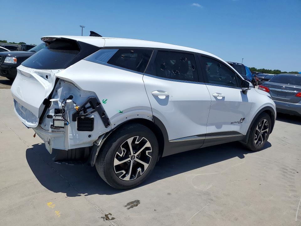 2024 Kia Sportage VIN 5XYK33DF3RG147324 COPART salvage auction — REAR END, TX - SALVAGE VEHICLE TITLE (P), sold $9,700 on 2026-08-20 (photo 3)
