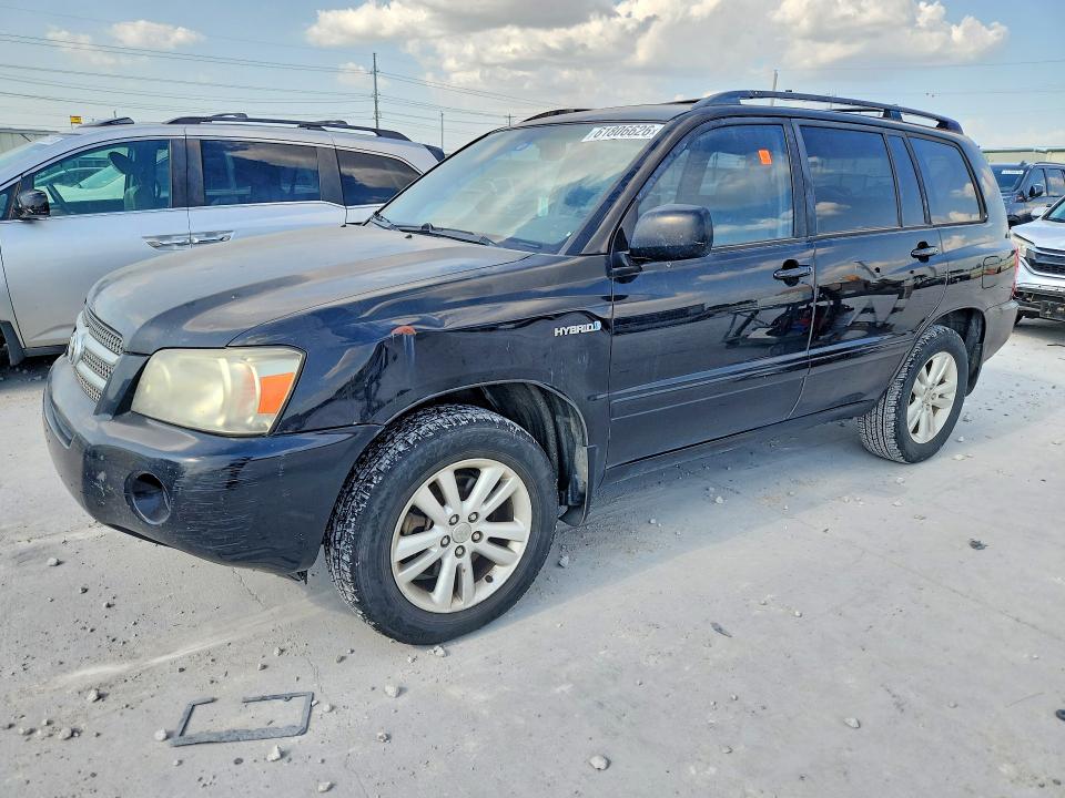 2006 Toyota Highlander hybrid VIN JTEEW21A260021976 COPART salvage auction — FRONT END, TX - CERTIFICATE OF TITLE, sold $175 on 2026-07-28 (photo 1)